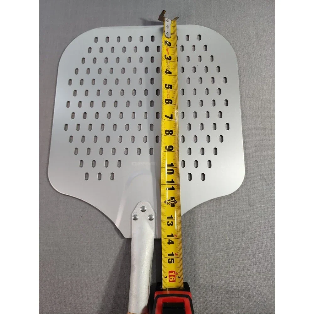 Aluminum Pizza Peel Metal - 12 x 14 Inch. Pizza Spatula for Oven